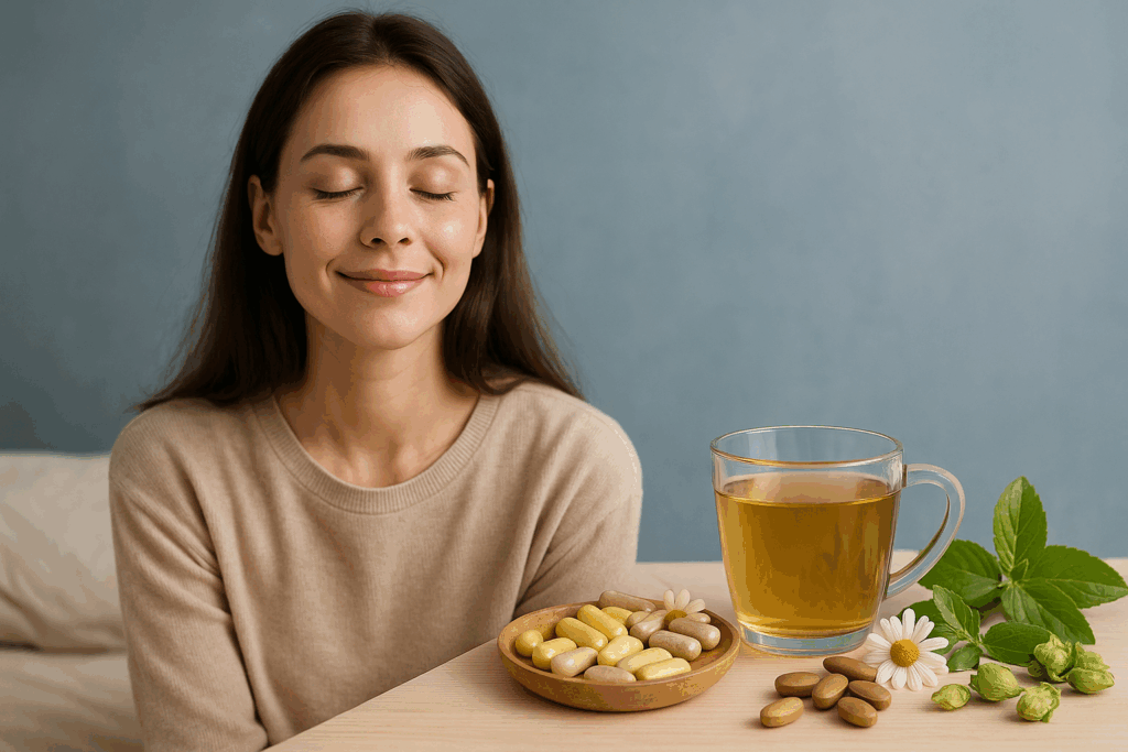 sommeil récupérateur et reposant grâce aux compléments alimentaires. Idéal pour l'endormissement