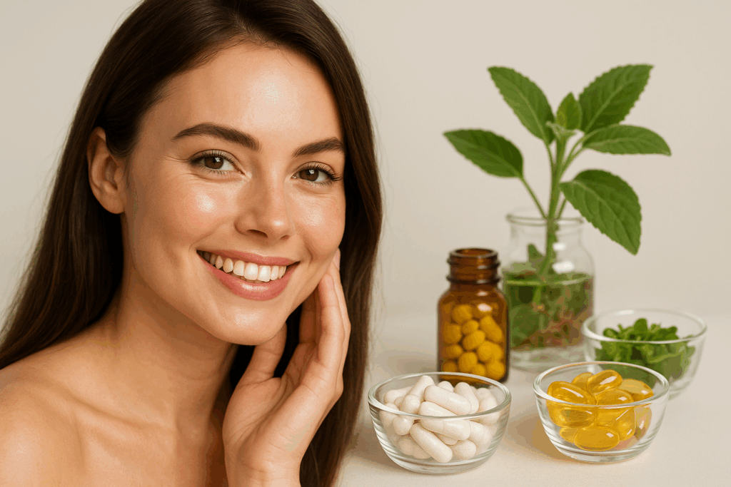 Compléments alimentaires pour la peau, les cheveux et les ongles